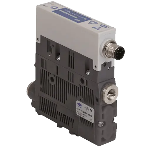 Compact ejector | 65,5 l/min | Normally closed | PNP switching